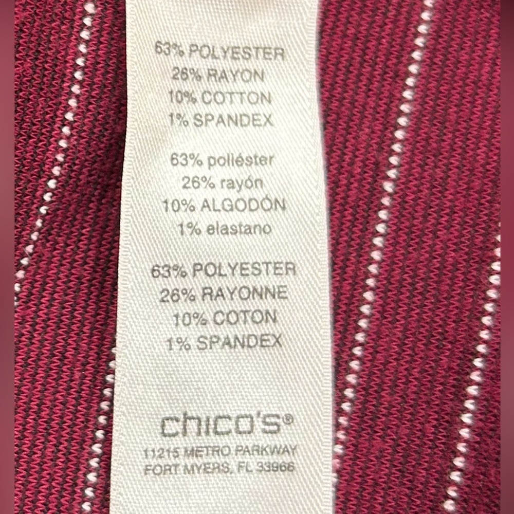 CHICOS Top. Size 2. Preloved Excellent Condition - Picture 5 of 5
